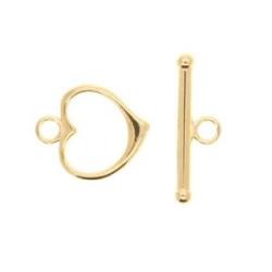 Sailor end hear silver 925 - 24K GOLD Plated 9x12mm
