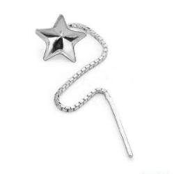 Earring for Swarovski Star 10MM 4745 silver 925 10x10mm