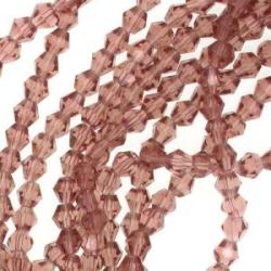 Crystal Bicone Crystal Antique Pink 4mm