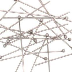 Headpins Stainless Steel 3,5x0,7mm