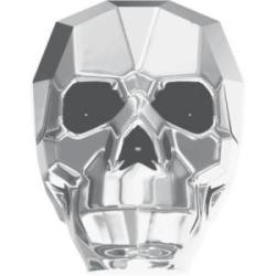 Swarovski skull 5750 Crystal Metallic Light Gold 2x 14x13x10mm